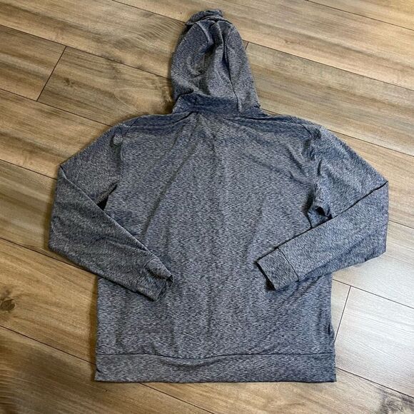Nike Yoga Blue Heathered Athletic Workout Hoodie Men Large - Picture 6 of 6